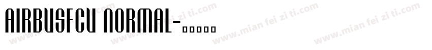 AirbusFCU Normal字体转换